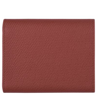 Le Roseau Wallet , Chestnut - Leather