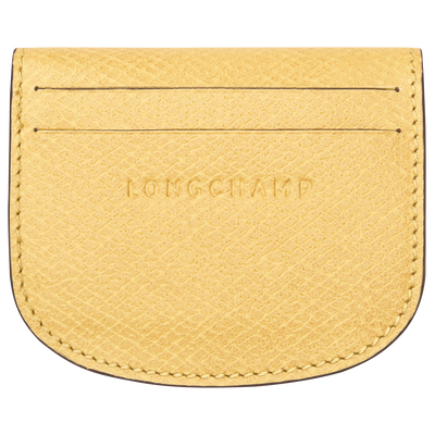 Karten-Etui Épure , Leder - Gelbes Küken