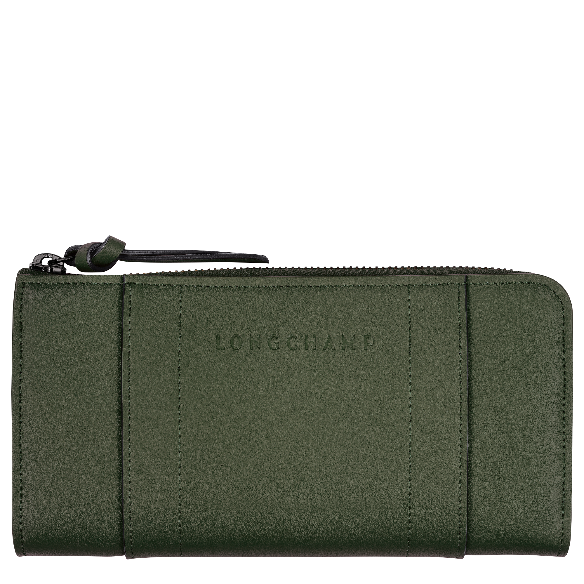 Zip around wallet, Khaki - View 1 of
3 - zoom in Longchamp 3D Zip around wallet, Khaki