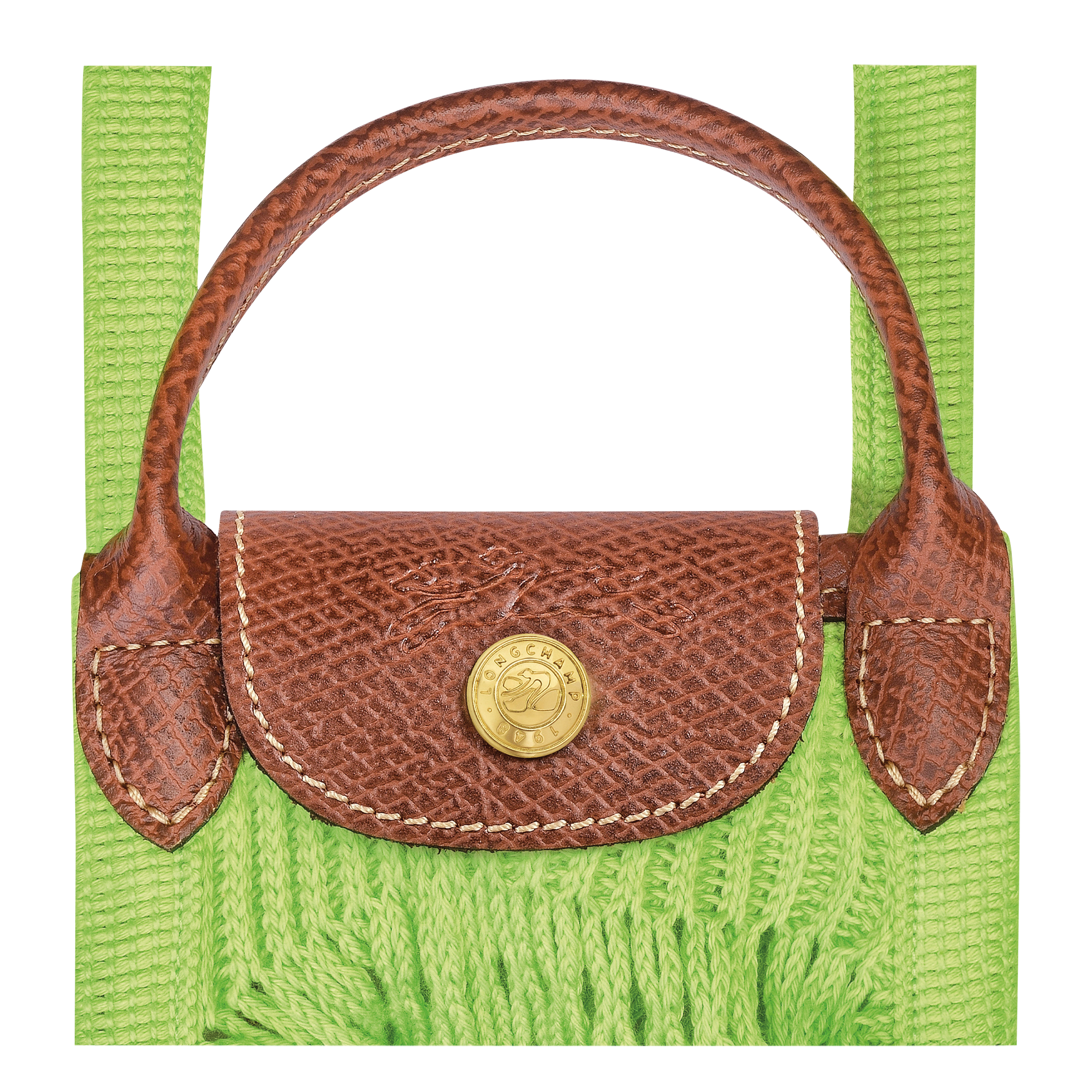 Mesh bag XS, Green Light - View 5 of
5 - zoom in Le Pliage Filet Mesh bag XS, Green Light