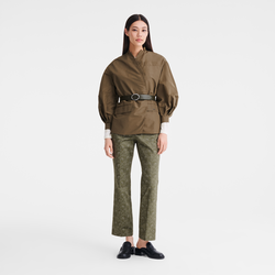 Trousers , Laurel - Printed gabardine