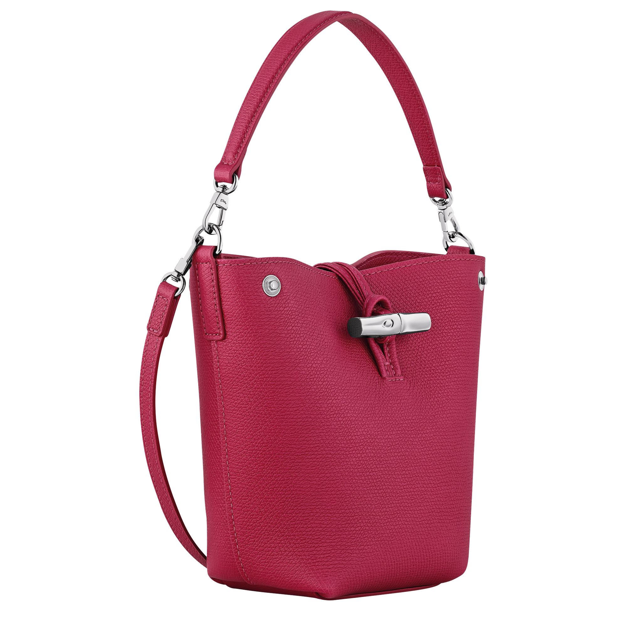 Bucket bag XS, Beetroot - View 3 of
6 - zoom in Le Roseau Bucket bag XS, Beetroot