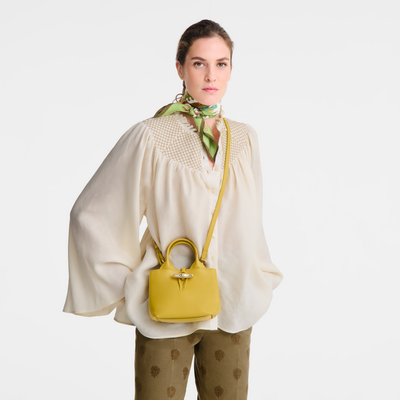 Handtasche XS Le Roseau , Leder - Ingwer