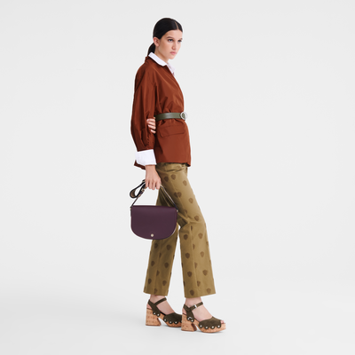 Umhängetasche M Épure , Leder - Aubergine