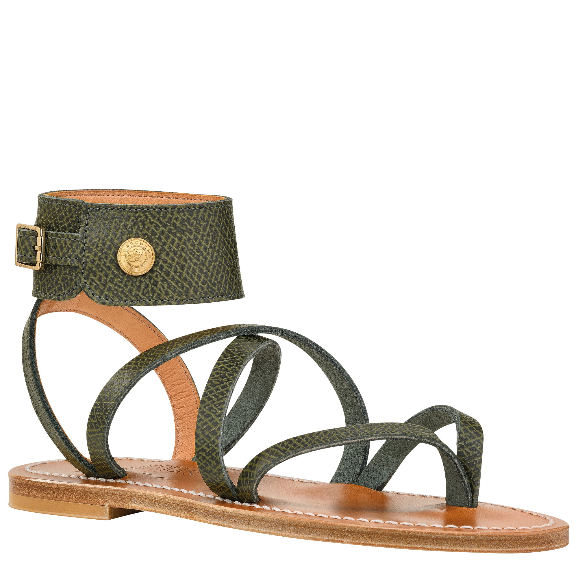 Sandals, Forest - View 3 of
4 - zoom in Longchamp x K.Jacques Sandals, Forest