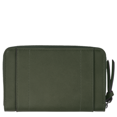 Geldbörse Longchamp 3D , Leder - Khaki