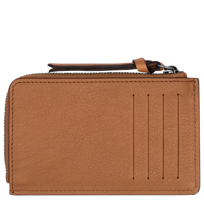 Karten-Etui Longchamp 3D , Leder - Naturel