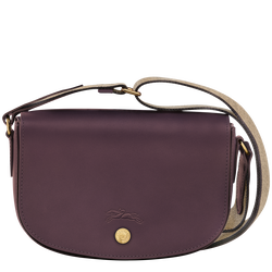 Épure S Crossbody bag , Eggplant - Leather