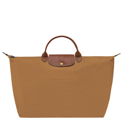 Le Pliage Original L Travel bag , Fawn - Recycled canvas