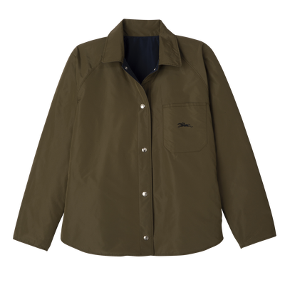 Padded blouson , Navy/Artichoke - Technical taffeta