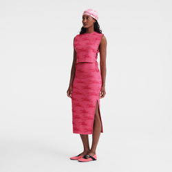 Midi skirt , Pink - Knit