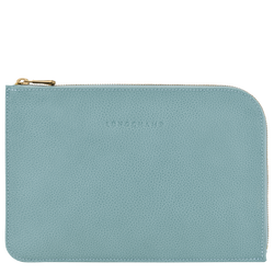Le Foulonné Pouch , Eucalyptus - Leather