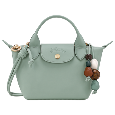 Le Pliage Xtra Tas met handgreep aan de bovenkant XS , Celadon - Leder
