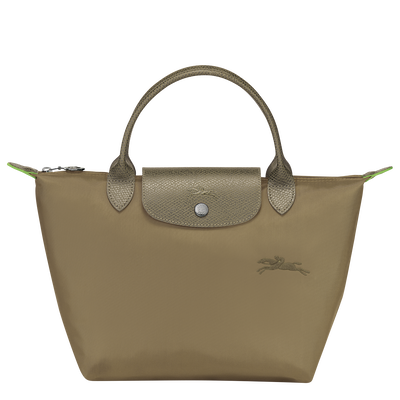 Handtasche S Le Pliage Green , Recyceltes Canvas - Artischocke