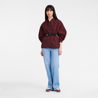 Kimonojacke , Funktionstaft - Bordeaux