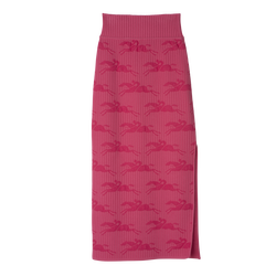 Midi skirt , Pink - Knit