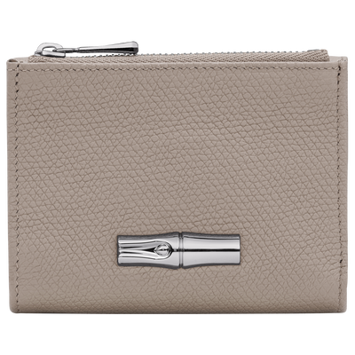 Le Roseau Compact wallet , Clay - Leather